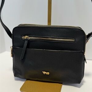 Mathew julian crossbody purse - black pebble